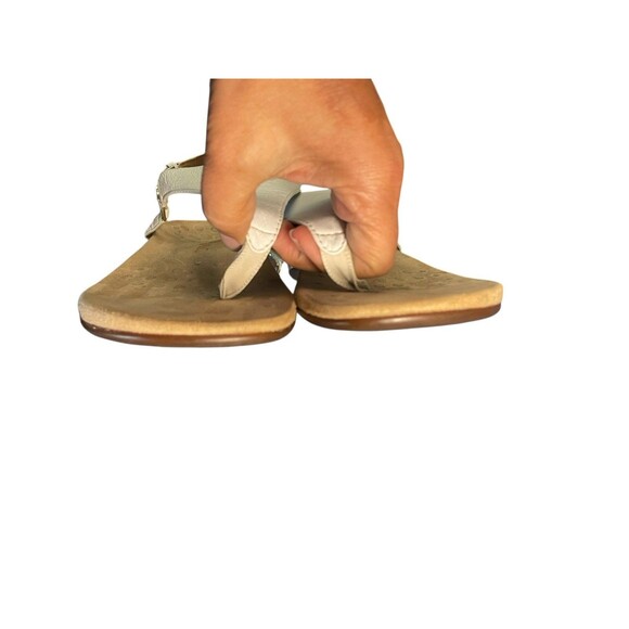 Vionic Kirra Sandals Womens 8.5 White Thong Slingback Adjustable Arch Support - Picture 9 of 12